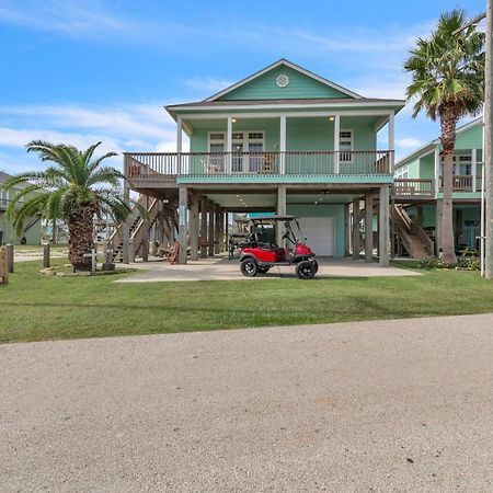 Steps To Beach Golf Cart About Time Beach Retreat Bolivar Peninsula Exterior photo