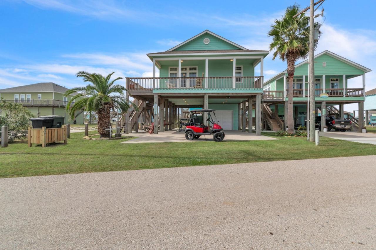 Steps To Beach Golf Cart About Time Beach Retreat Bolivar Peninsula Exterior photo
